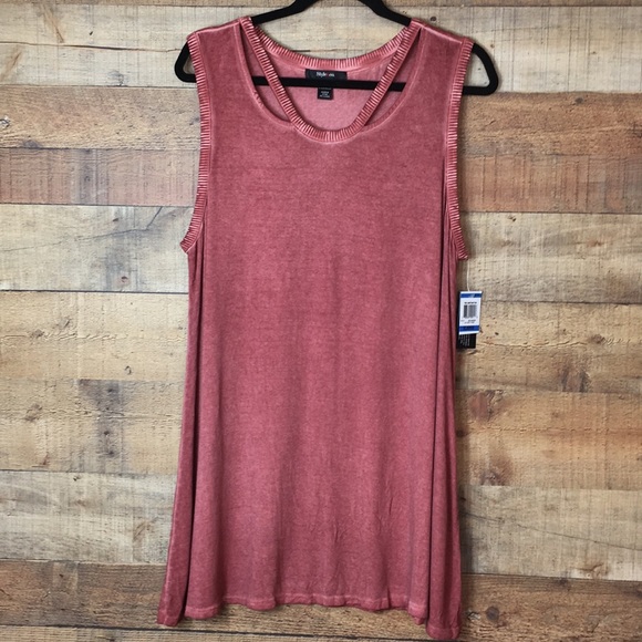 Style & Co. Tops - Style & Co Burnout-dye Sleeveless Tunic Top New